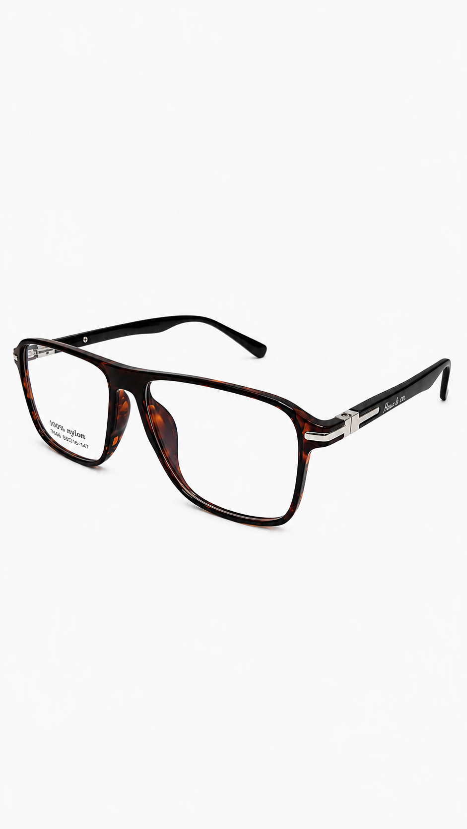 Armação de Óculos de Grau Masculina Retangular em Nylon 7666 Haus & Co.