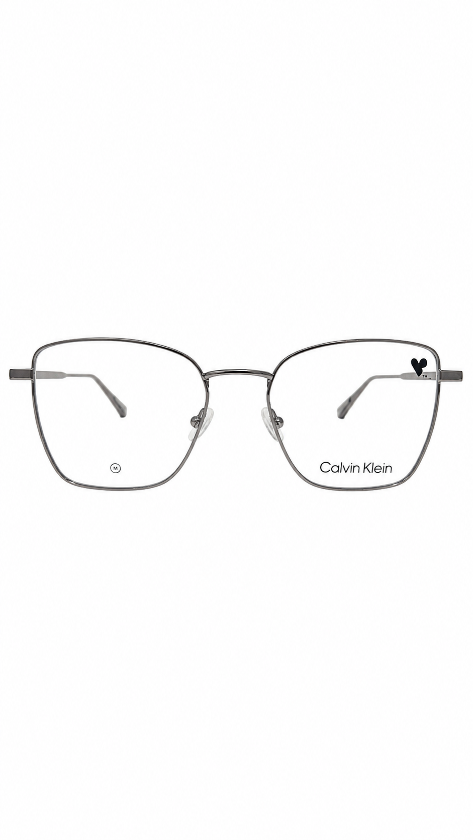 Armação de Óculos de Grau Feminina Calvin Klein Quadrada em Metal