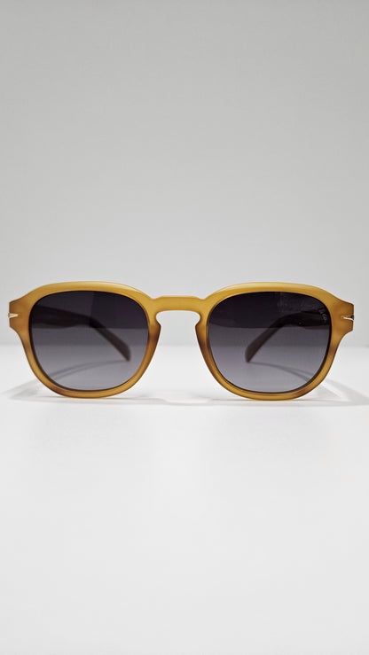 Óculos de Sol Masculino Quadrado em Acetato com Lente Marrom