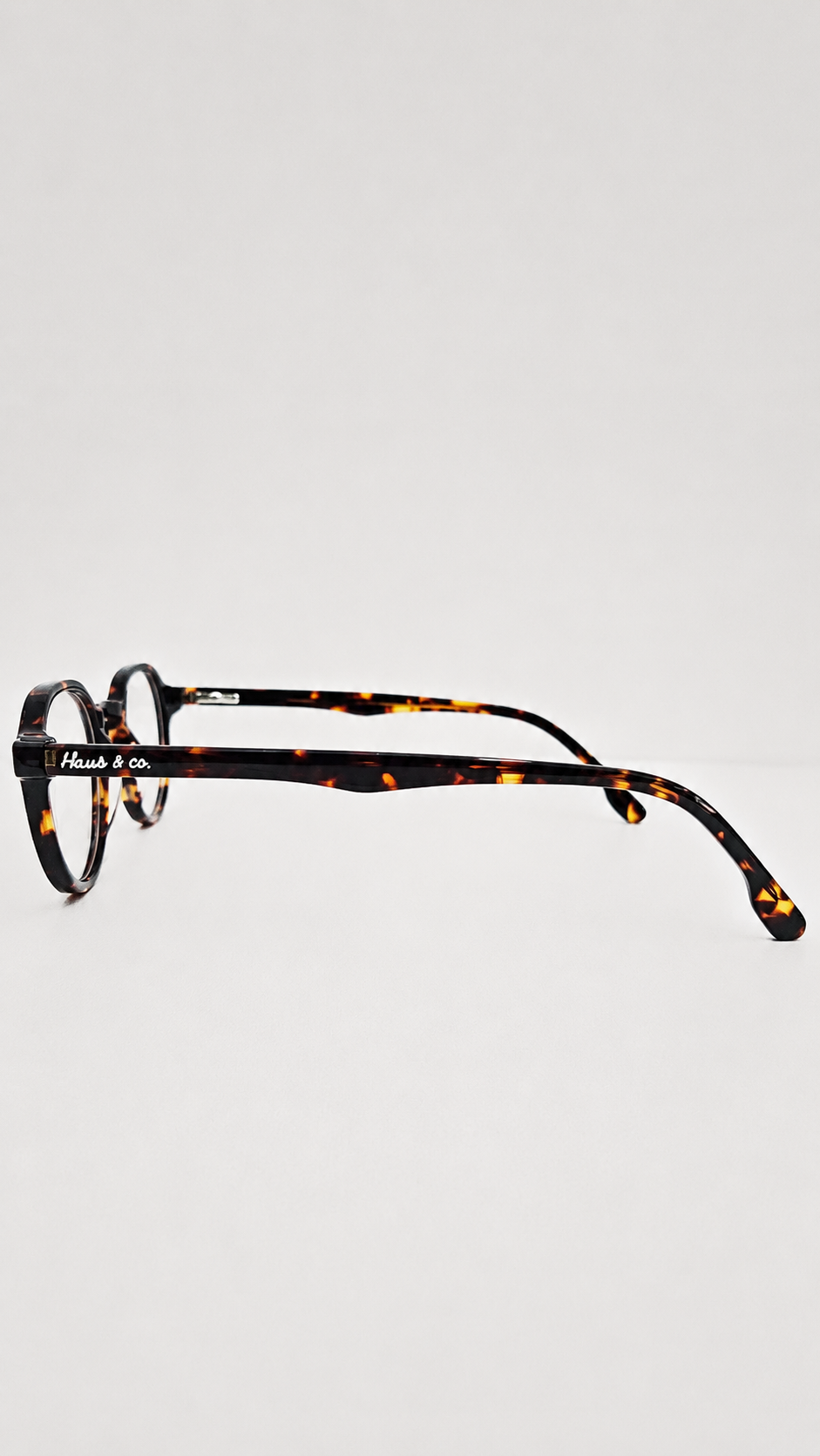 Armação de Óculos de Grau Masculina Redonda em Acetato Haus & Co LH1079