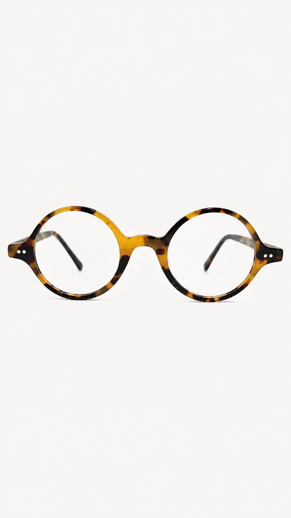 Armação de Óculos de Grau Masculina Redonda em Acetato MC3783
