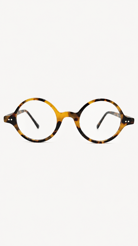 Armação de Óculos de Grau Masculina Redonda em Acetato MC3783