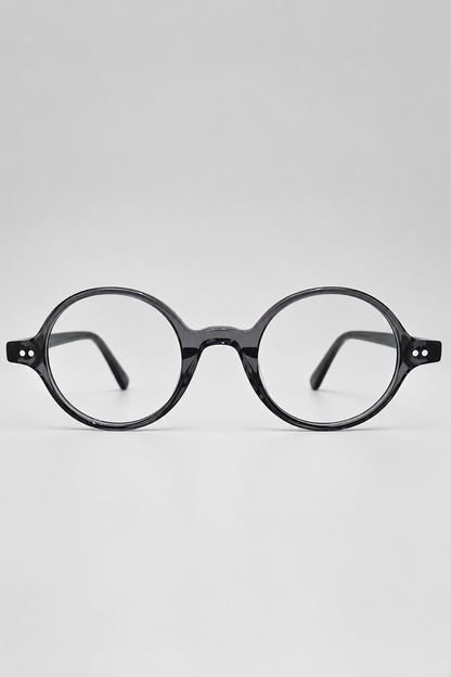 Armação de Óculos de Grau Masculina Redonda em Acetato MC3783
