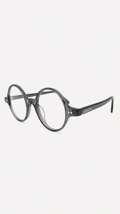 Armação de Óculos de Grau Masculina Redonda em Acetato MC3783