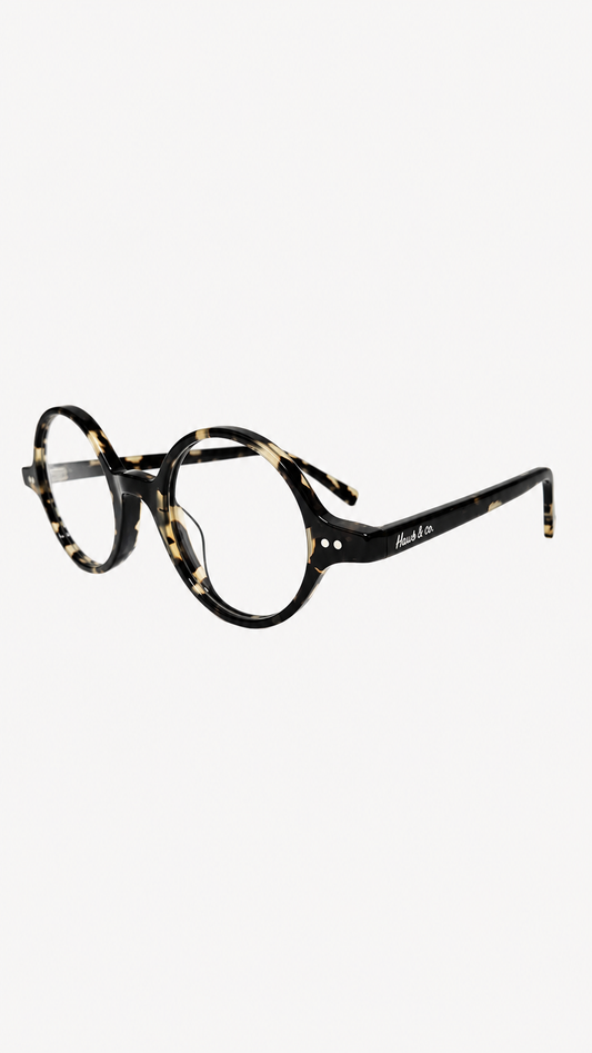 Armação de Óculos de Grau Masculina Redonda em Acetato MC3783