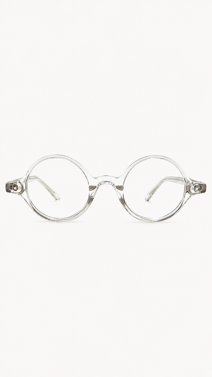 Armação de Óculos de Grau Masculina Redonda em Acetato MC3783