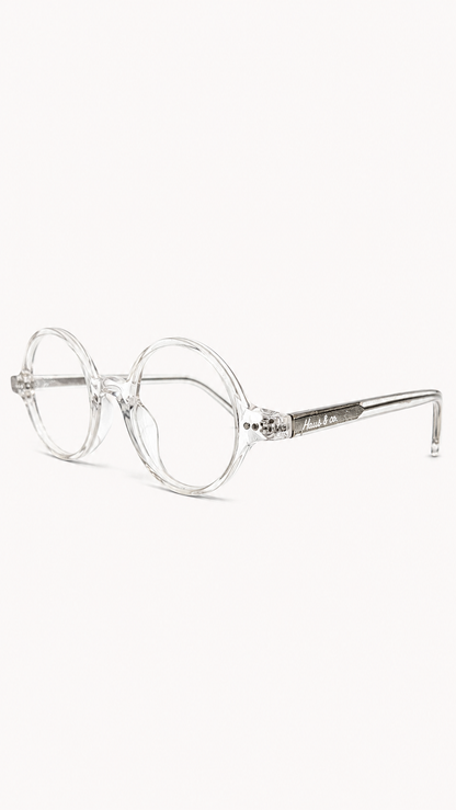 Armação de Óculos de Grau Masculina Redonda em Acetato MC3783