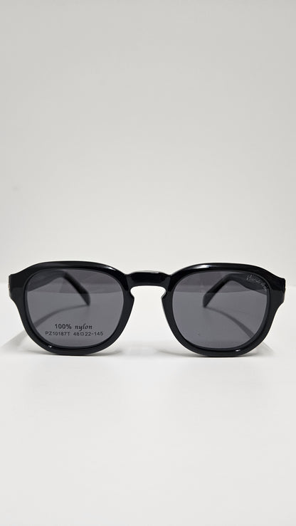 Armação Masculina Clip On Quadrado em Nylon com Clip Solar