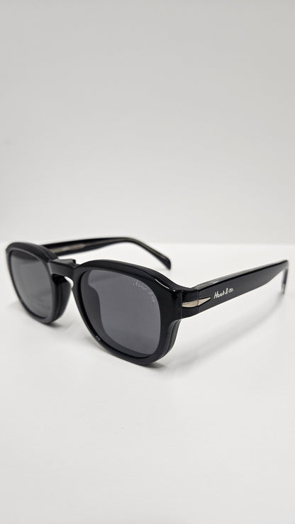 Armação Masculina Clip On Quadrado em Nylon com Clip Solar