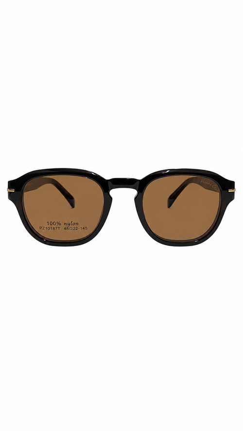 Armação Masculina Clip On Quadrado em Nylon com Clip Solar
