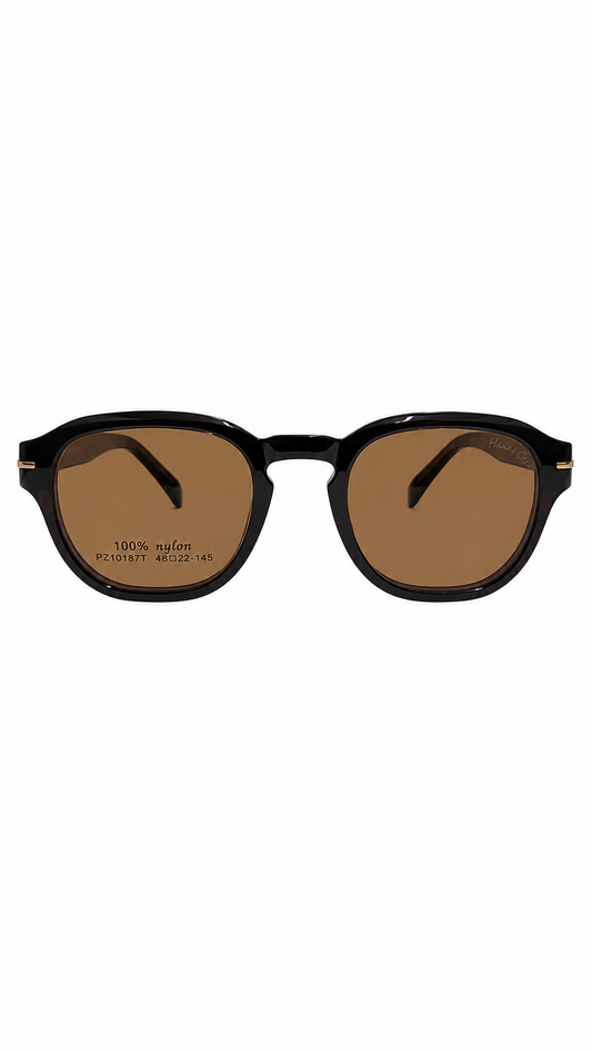 Armação Masculina Clip On Quadrado em Nylon com Clip Solar
