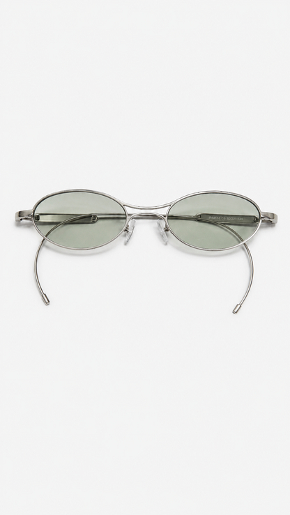Óculos de Sol Feminino Oval Dourado com Lente Marrom Degradê
