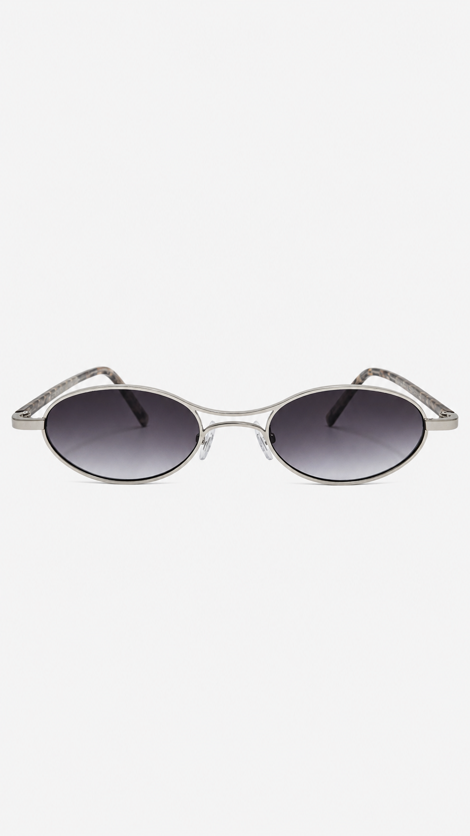 Óculos de Sol Feminino Oval Slim com Armação Metálica