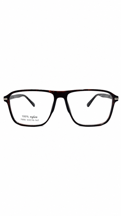 Armação de Óculos de Grau Masculina Retangular em Nylon 7666 Haus & Co.