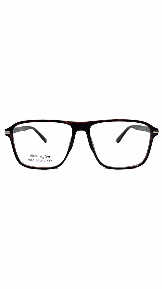 Armação de Óculos de Grau Masculina Retangular em Nylon 7666 Haus & Co.